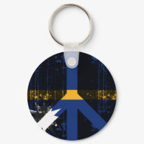 Peace In Nauru keychains by FlagStore Peace In Nauru keychains