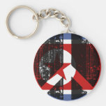 Peace In North Korea Keychains
