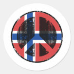 Peace In Norway Stickers