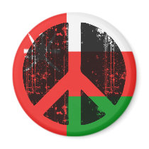 Peace In Oman magnets by FlagStore Peace In Oman magnets