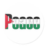 Peace in Palestine Round Stickers