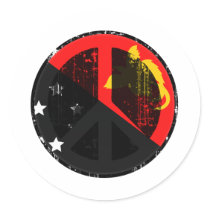 Peace In Papua New Guinea stickers by FlagStore Peace In Papua New Guinea stickers