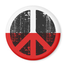 Peace In Poland magnets by FlagStore Peace In Poland magnets
