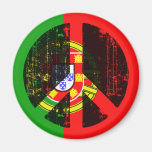 Peace In Portugal Fridge Magnet