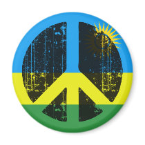 Peace In Rwanda magnets by FlagStore Peace In Rwanda magnets