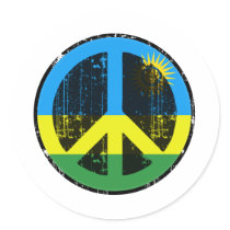 Peace In Rwanda stickers by FlagStore Peace In Rwanda stickers