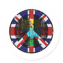 Peace In Saint Helena stickers by FlagStore Peace In Saint Helena stickers