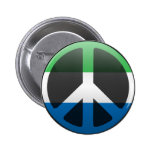 Peace in Sierra Leone Pinback Buttons