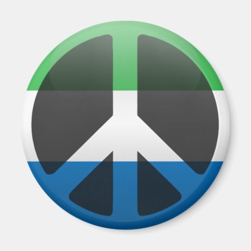 Peace in Sierra Leone Refrigerator Magnets