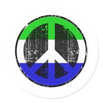 Peace In Sierra Leone Round Sticker