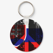 Peace In Slovakia keychains by FlagStore Peace In Slovakia keychains