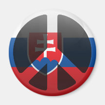 Peace in Slovakia Magnets