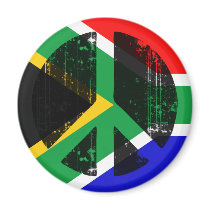 Peace In South Africa Fridge Magnet