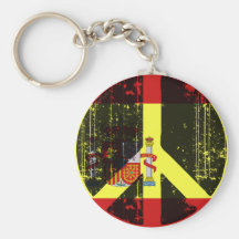 Peace In Spain Key Chains
