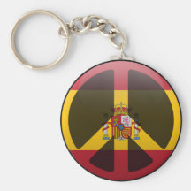 Peace in Spain Key Chains