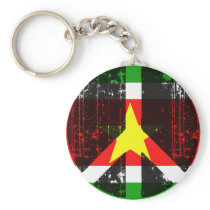 Peace In Suriname Key Chains
