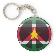 Peace in Suriname Keychain