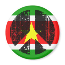 Peace In Suriname magnets