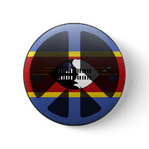 Peace in Swaziland Pinback Buttons