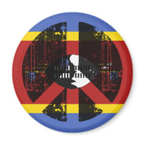 Peace In Swaziland Fridge Magnets