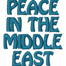 PEACE IN THE MIDDLE EAST 16:20 HOODIE embroidered shirts by RachelDenise PEACE IN THE MIDDLE EAST 16:20 HOODIE embroidered shirts