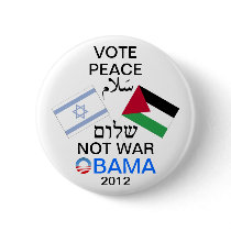 Peace in the Middle East Obama button