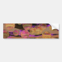 Peace in the Storm – Violet and Amber Tranquility Bumper Stickers