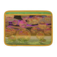 Peace in the Storm – Violet and Amber Tranquility Sleeve For MacBook Air