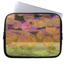 Peace in the Storm – Violet and Amber Tranquility Computer Sleeve
