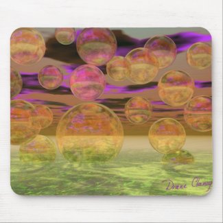 Peace in the Storm – Violet and Amber Tranquility mousepad