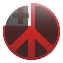 Peace in Tonga Stickers