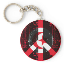 Peace In Tunisia Keychain