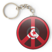 Peace in Tunisia Key Chains