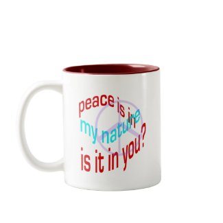 Peace Is in My Nature Mug mug