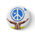 Peace is in our hands buttons