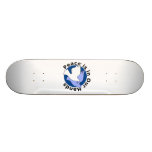 Peace is in our hands custom skate board