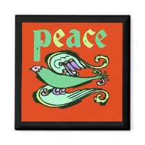 PEACE IS IN THE AIR REFRIGERATOR MAGNETS