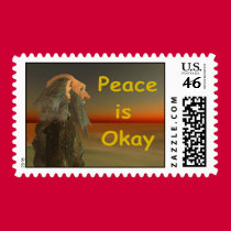 peace is okay postage