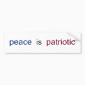 peace is patriotic bumper stickers by FreeGirl peace is patriotic bumper stickers