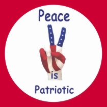 peace is patriotic stickers