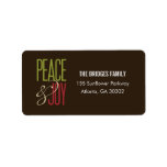 Peace & Joy Address Labels labels