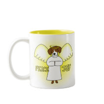 Peace Joy Beagle Coffee Mugs