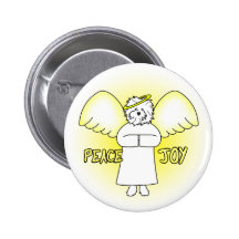 Peace Joy Bolognese Pinback Buttons