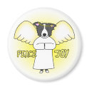 Peace Joy Border Collie magnets