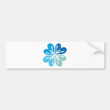 Peace & Joy Flower Bumper Stickers