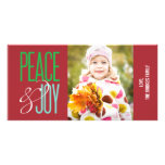 Peace & Joy Holiday Photo Card