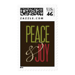 Peace & Joy Holiday Postage stamps