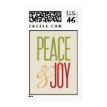 Peace & Joy Holiday Postage stamps