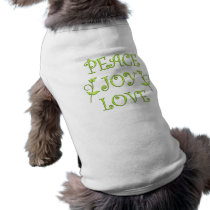 Peace Joy Love pet clothing