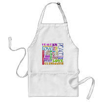 Peace Joy Love Happiness Apron